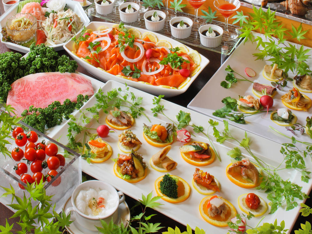 Hotel Asaya Nikko Exteriér fotografie A selection of canapés